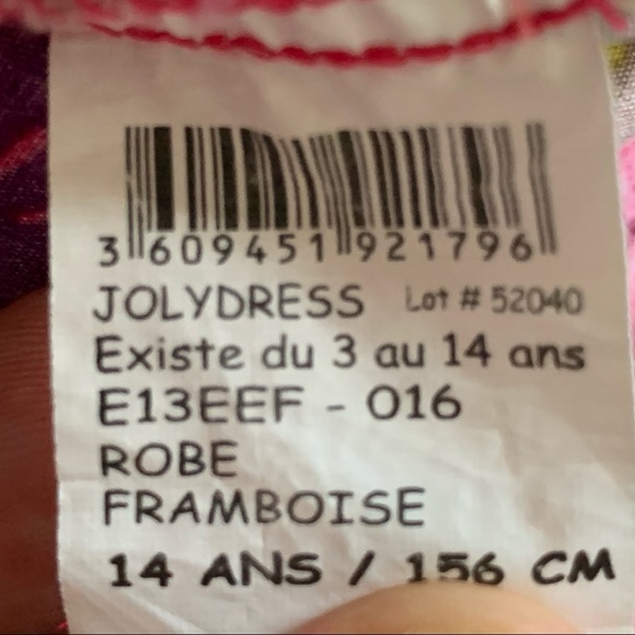 Girl's Du Pareil au même "Jolydress" Floral Pattern Short Sleeve Shift Dress - Picture 9 of 10